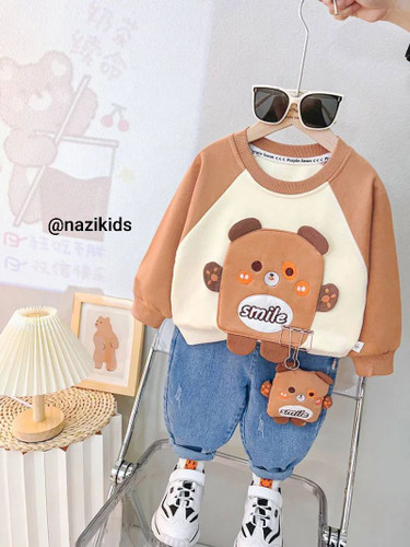 🐻ست بلوز شلوار عروسکی اورجینال🐻