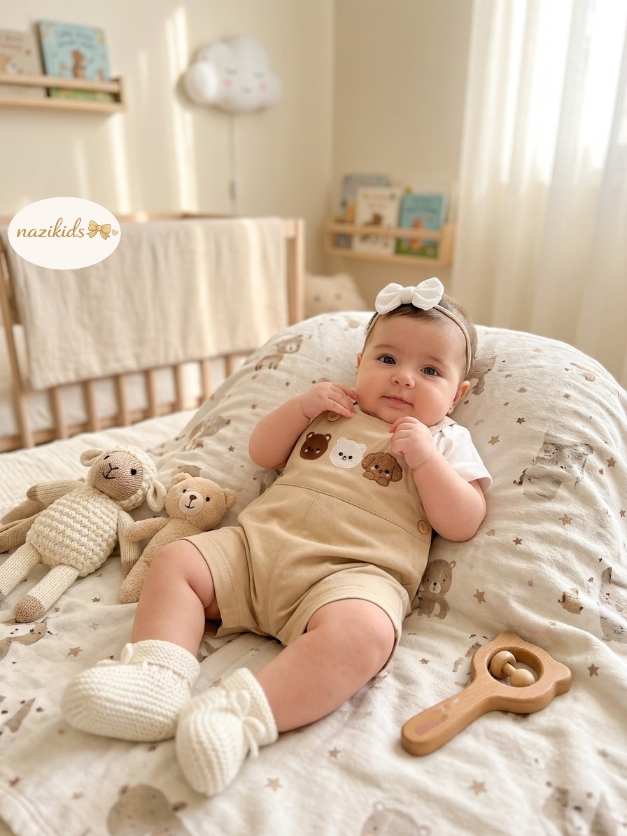 🧸بیلر کتان گلدوزی تدی🧸