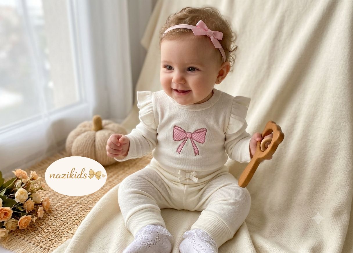 🎀ست بادی و شلوار گلدوزی پاپیون🎀