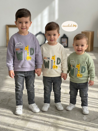 🌻بلوز دورس پسرانه شنل دوزی زرافه🌻