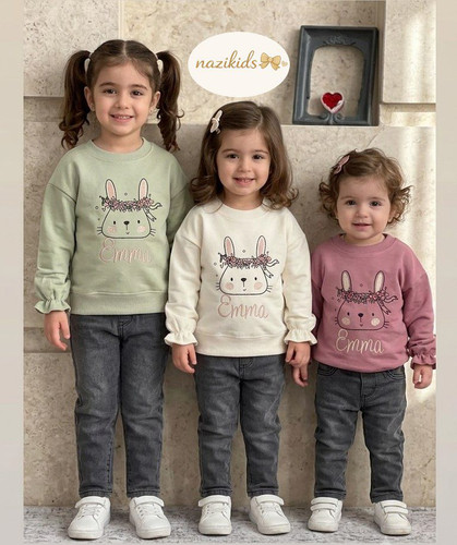 🎀بلوز دورس گلدوزی خرگوش ( بهاره) 🎀