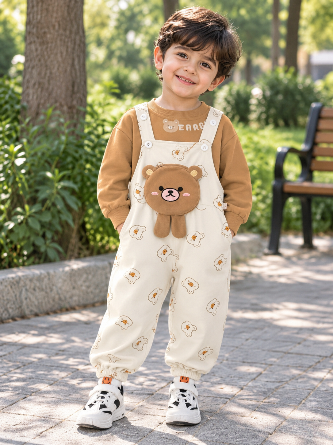 🐻ست بیلر کتان و بلوز اورجینال تدی🐻