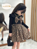 🎀ست بلوز دامن پاپیون پلنگی🎀